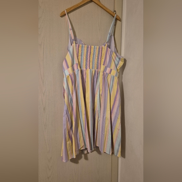 Torrid Mini Poplin Tie-Front Skater Dress - Picture 5 of 8